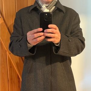 Black Brown 1826 Dark Gray Pea Coat